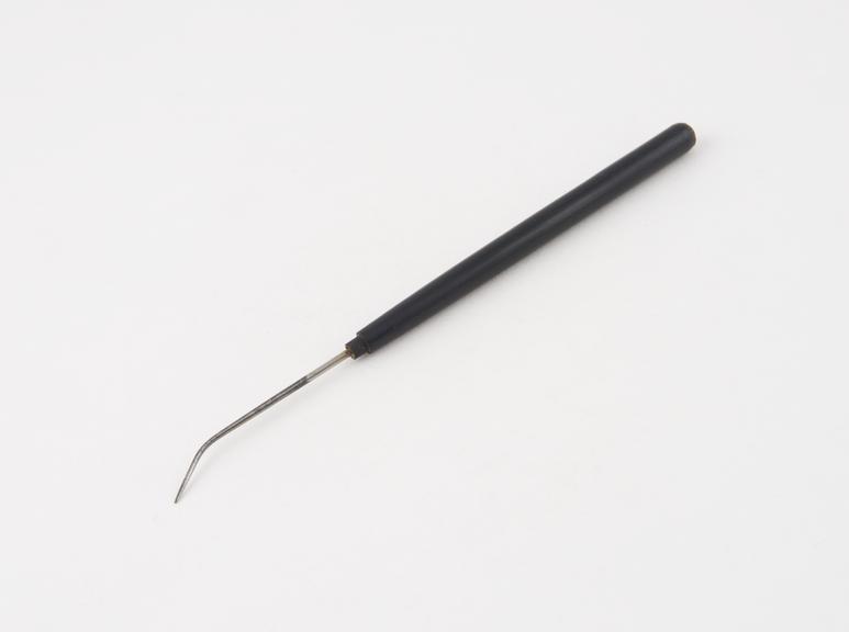 Dental probe, steel witrh ebony handle, probably Engish