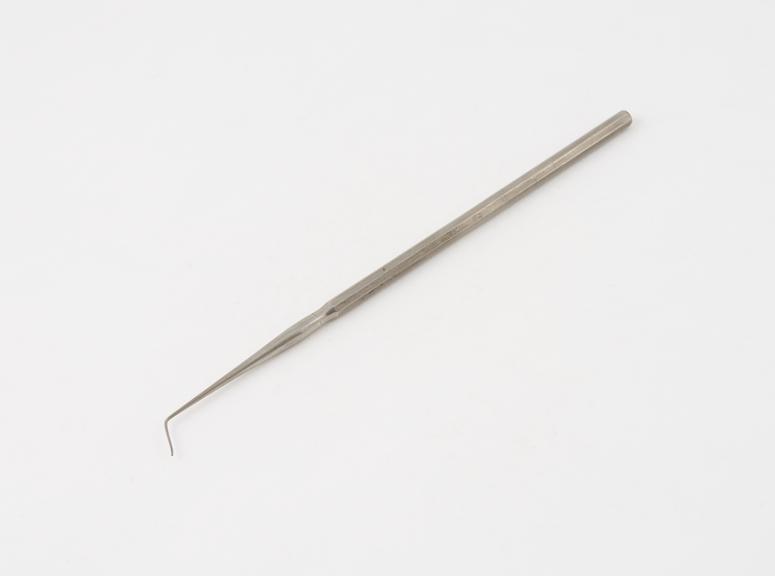 Dental probe, No.8, nickel plated steel, probably English