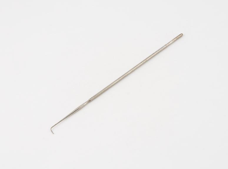 Dental probe, No.25, nickel plated steel, by Ash, England