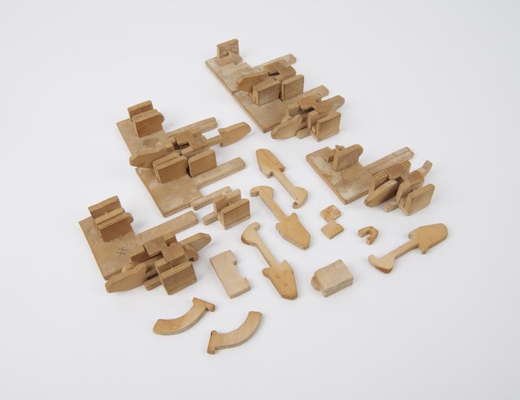 Loose pieces, from collection of models demonstrating