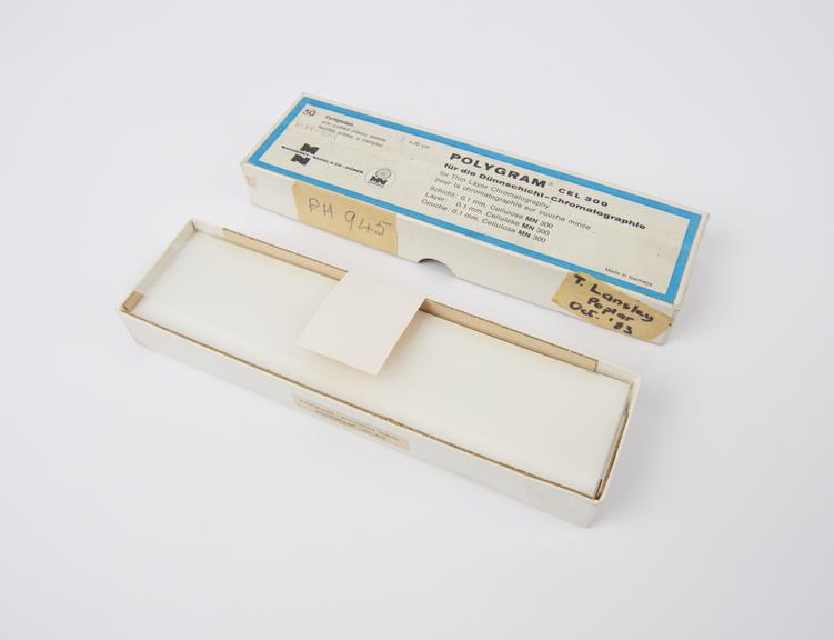 Pre-coated Plastic Strips for Thin Layer Chromatography