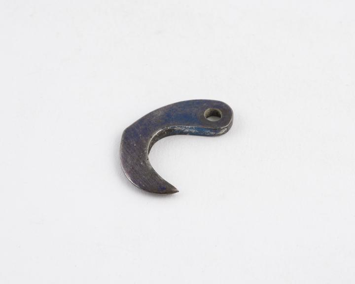 Dental key claw, blued steel, Europe, 1830-1880