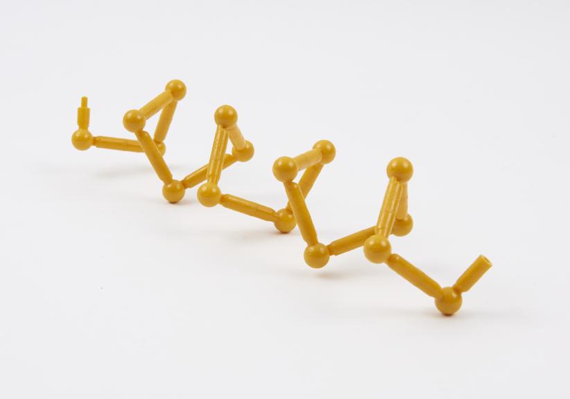 Fletterick model showing a protein alpha-helix structure, 1986