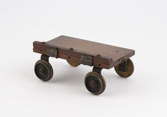 Toy train waggon for Waller's early electrocardiograph experiments