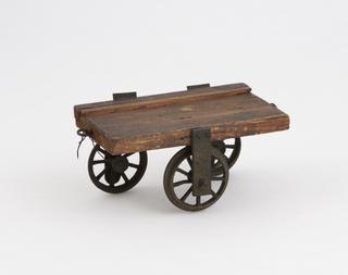 Toy train waggon for Waller's early electrocardiograph experiments
