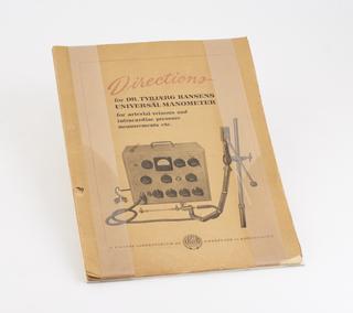 Book of directions for Hansen's universal manometer by O. Dich and Kaiser' s Laboratory Ltd