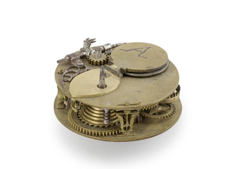 Seven almost identical unfinished watch movements