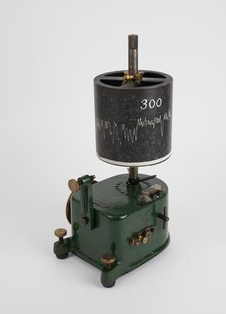 Main unit with recording drum, for Sherrington Starling kymograph, England, c. 1955