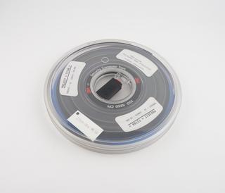 Half inch magnetic tape in canister labelled Project Titan