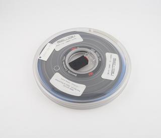 Half inch magnetic tape in canister labelled Project Titan