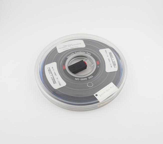 Half inch magnetic tape in canister, subject 22; length 31