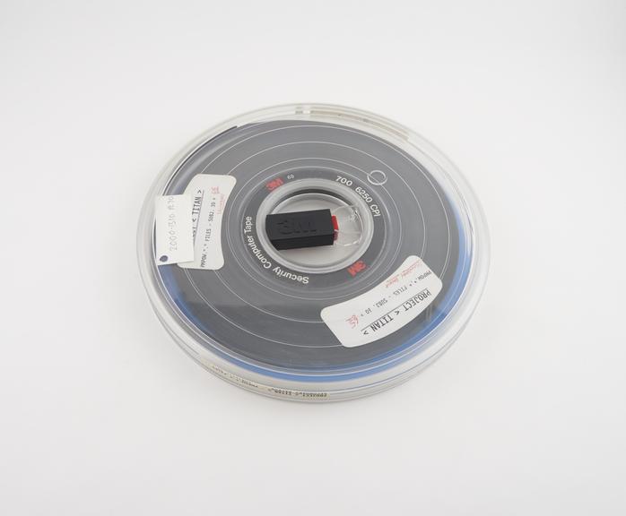 Half inch magnetic tape in canister