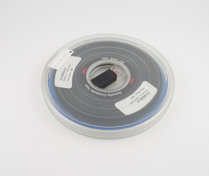 Half inch magnetic tape in canister, ILS VERSION 5