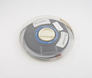 Half inch magnetic tape in canister