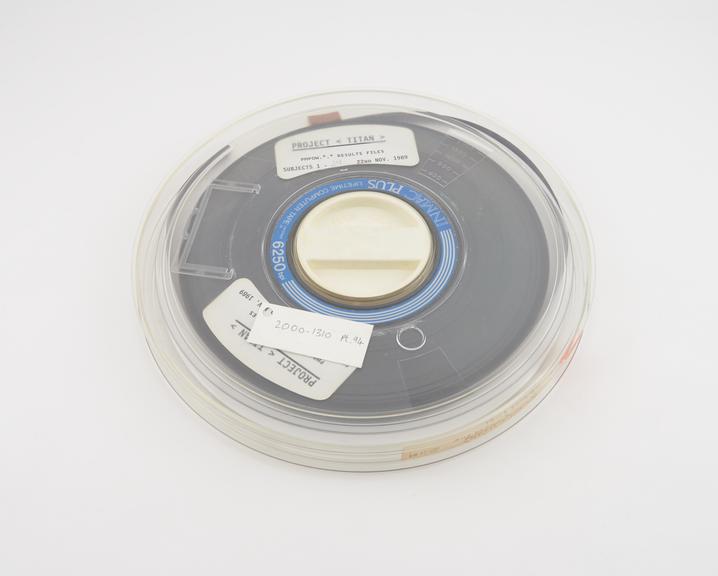 Half inch magnetic tape in canister, Project TITAN PMPOW