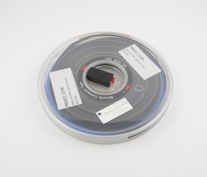 Half inch magnetic tape in canister