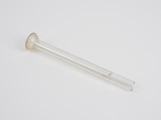 Glass tube with half-sphere on one end