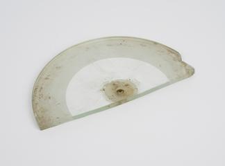 circular glass plate from Glass still