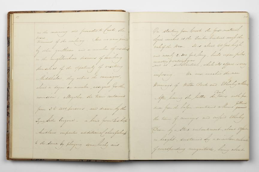 Pages 19 and 20 of Alfred Kitching's diary