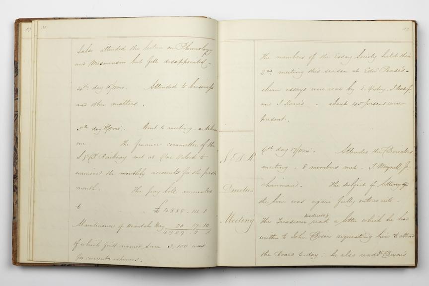 Pages 31 and 32 of Alfred Kitching's diary