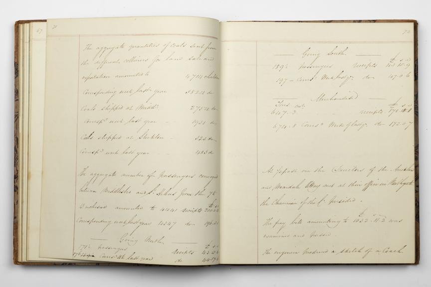 Pages 71 and 72 of Alfred Kitching's diary