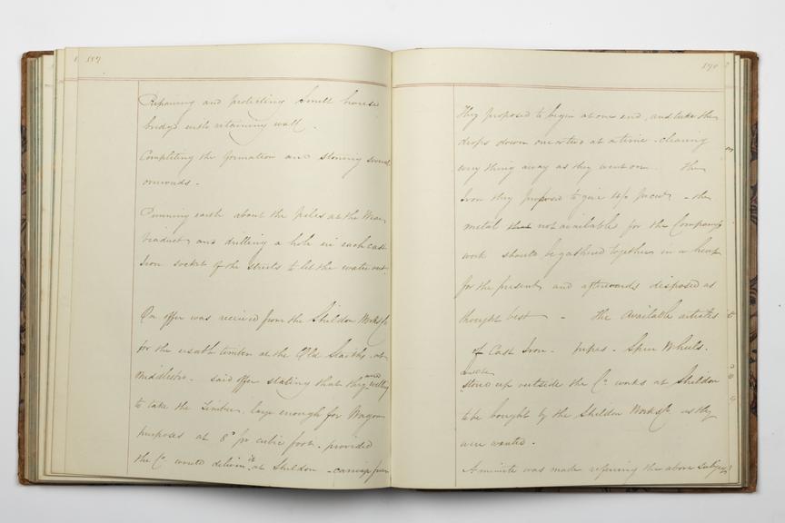 Pages 189 and 190 of Alfred Kitching's diary