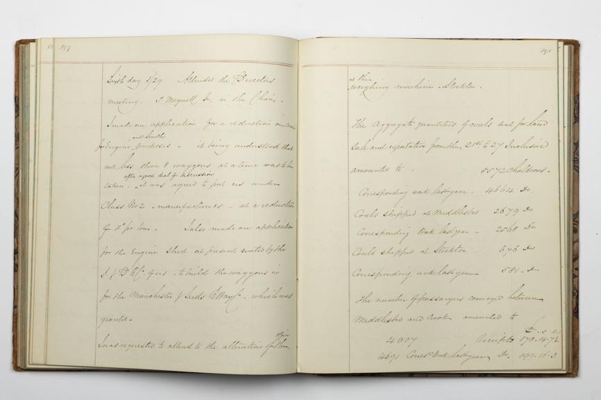 Pages 197 and 198 of Alfred Kitching's diary