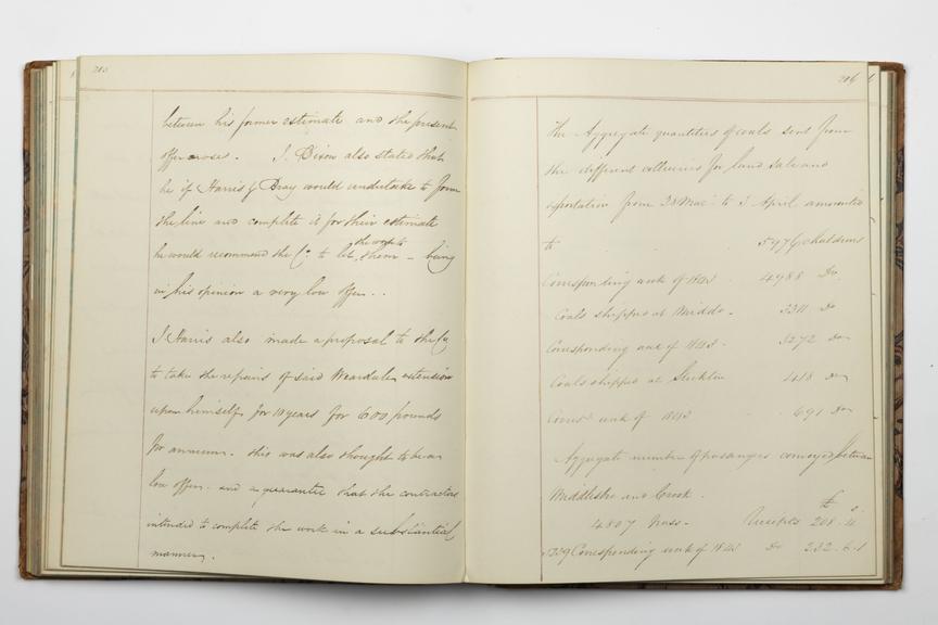 Pages 205 and 206 of Alfred Kitching's diary