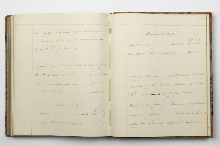Pages 345 and 346 of Alfred Kitching's diary