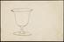 One of a stereoscopic pair, printed black image design: Hexagonal Base containing Three Shapes on one side; Goblet on the other