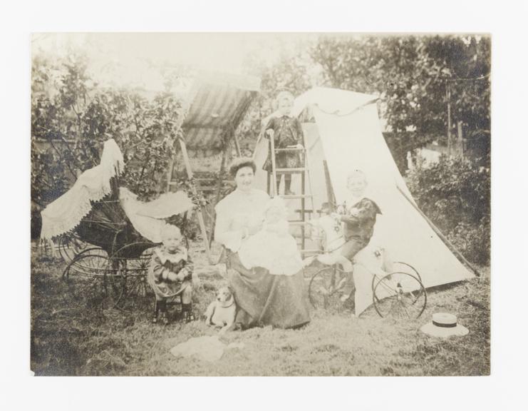 Photograph of Edith Friese-Greene (nee Harrison) with her sons