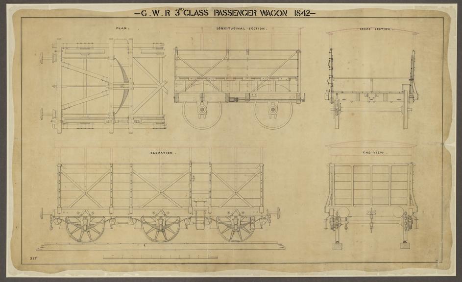 Drawing, general arrangement Great Western Railway broad gauge