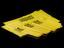 Yellow plastic clinical waste bag