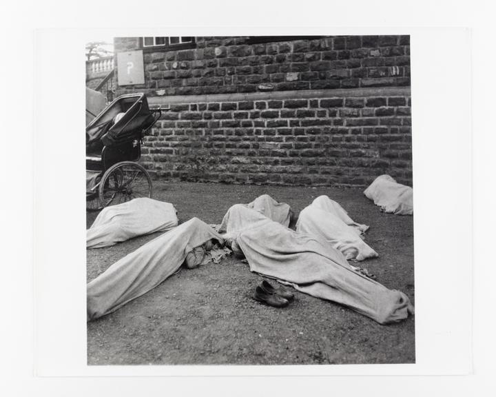 Traders nap in Simla, India