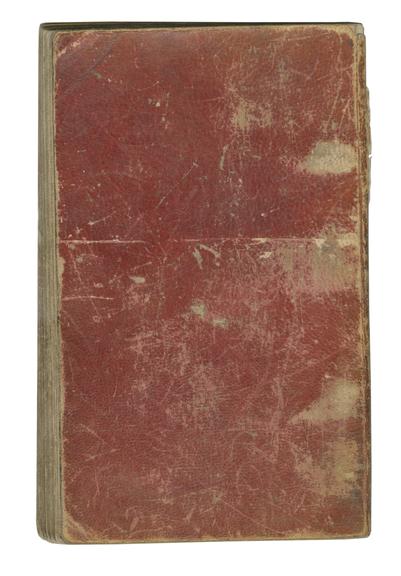 Rear cover of  John Graham's report book 1831-1833