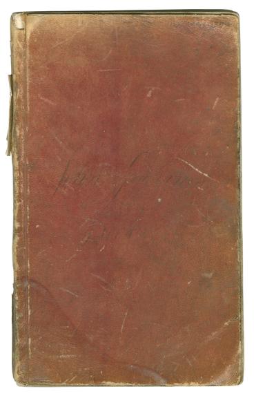 Front cover of John Graham's report book 1833-1835