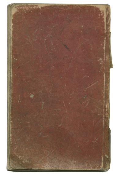 Rear cover of John Graham's report book 1833-1835