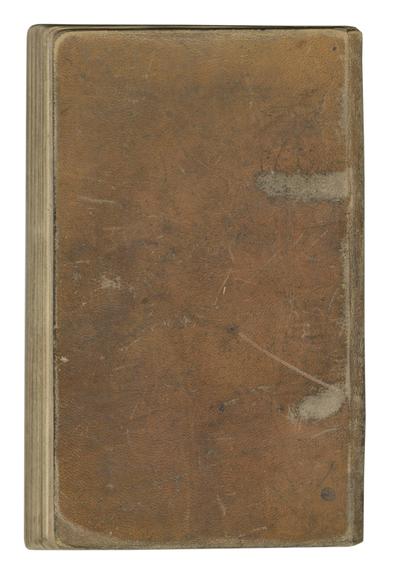 Rear cover of John Graham's report book 1835-1838