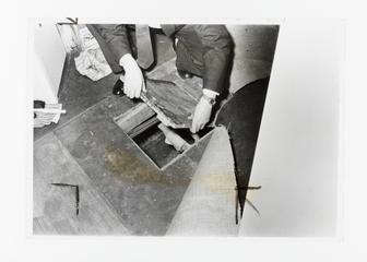 Photograph of the entrance to the tunnel under the Kroger's kitchen floor