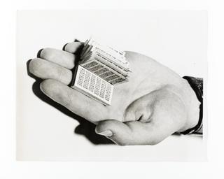 Photograph of a code pad used by Douglas Ronald Britten