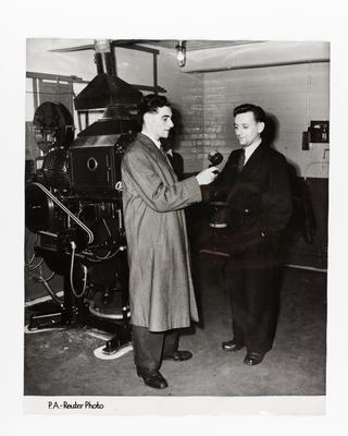 Photograph of home radio broadcasters in Hull