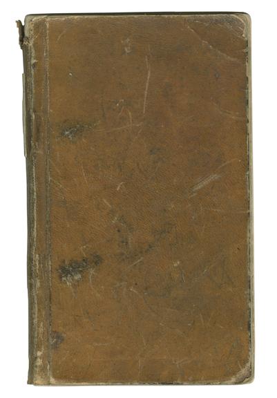 Front cover of John Graham's report book 1838-1845