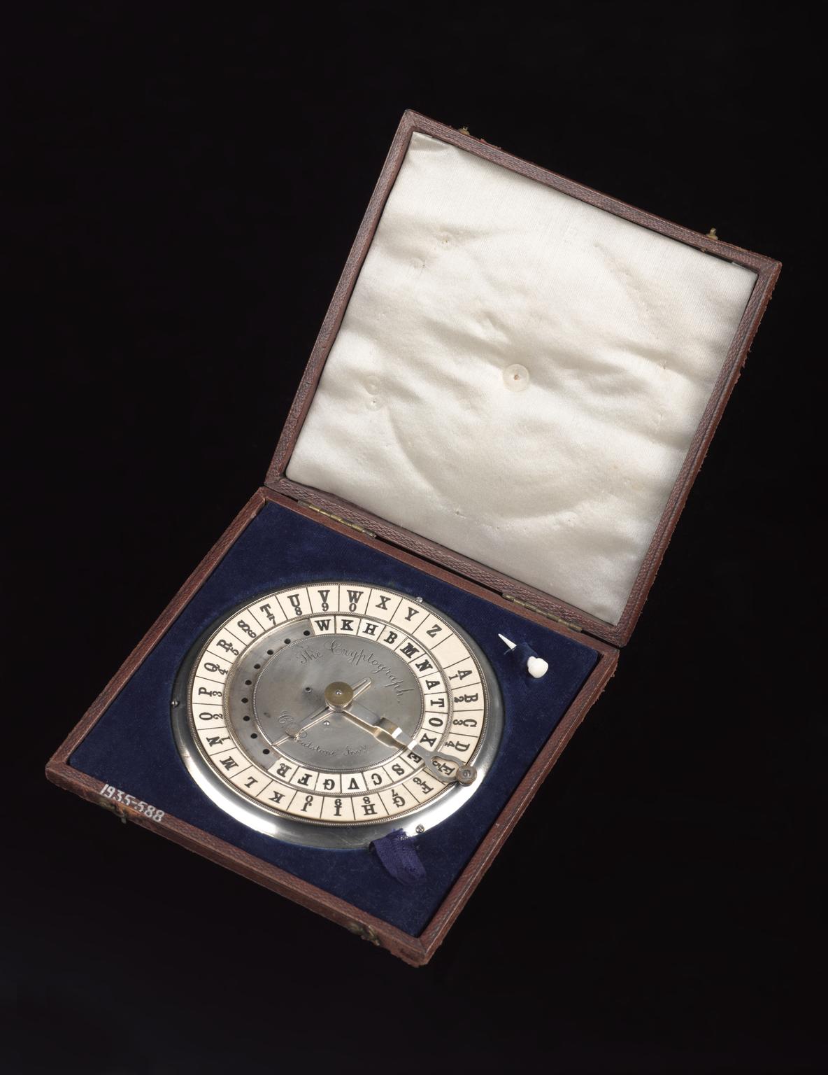 Cryptograph (coding and decoding machine) by Sir Charles Wheatstone ...
