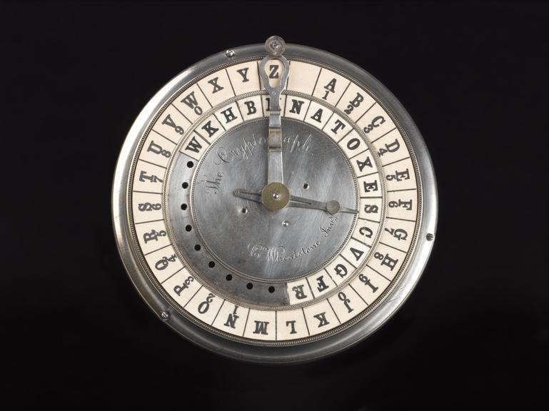 Decoder Machine Before Astro Cryptograph (coding and decoding machine) by Sir Charles Wheatstone ...