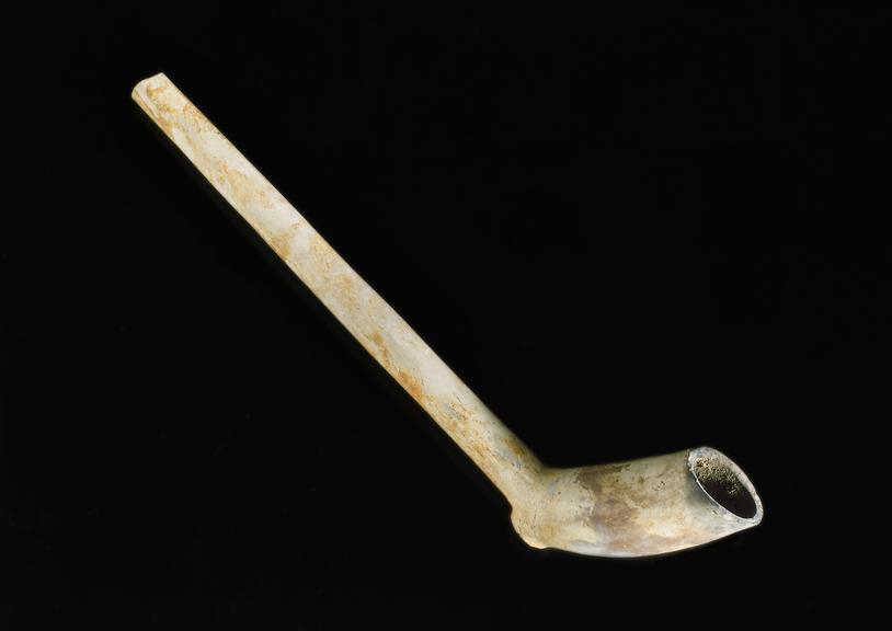 Clay tobacco pipe, 1720-1770, English