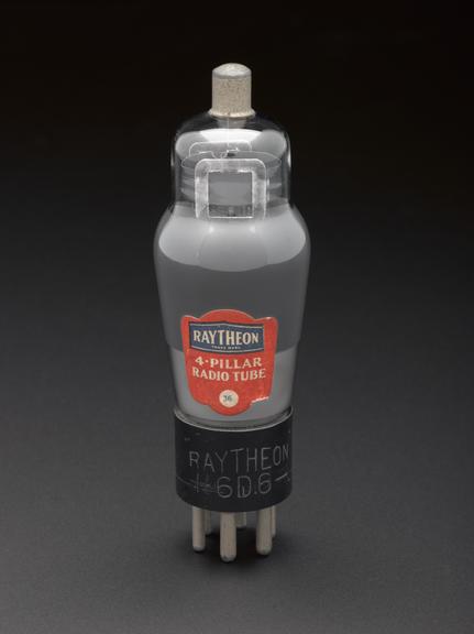 Raytheon 6D6 VM RD pentode valve (McVitie Weston valve collection), 1934-1972