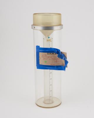 Plastic rain gauges with inbuilt measures