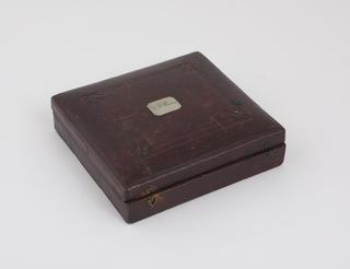 Case for veterinary spring fleam made by Long under Weiss's patent of 1828