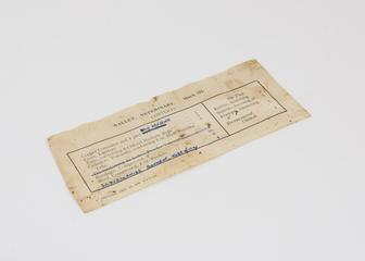 Contents document for veterinary wallet Mk III