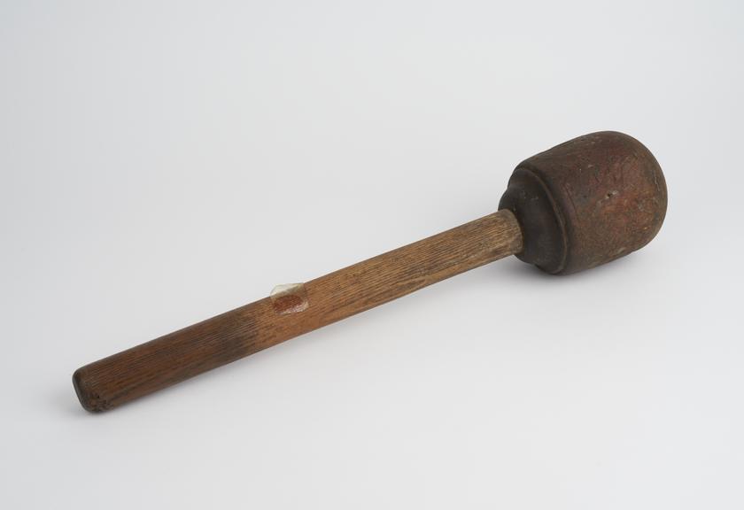 Pestle, wooden, European, 19th century